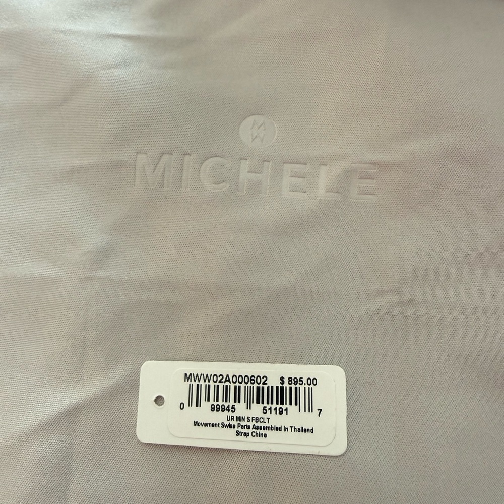 Michele Silver and White Women's Watch - Picture 3 of 7